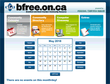 Tablet Screenshot of comcal.bfree.on.ca